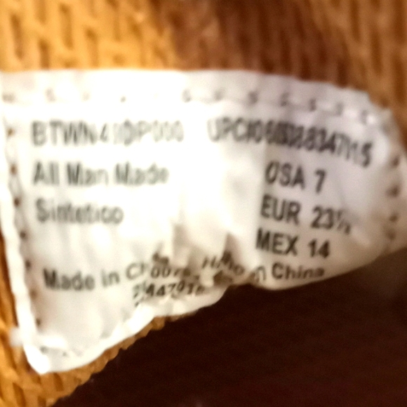 Wonder Nation Kids Work Boots- Size 7 - Picture 7 of 9